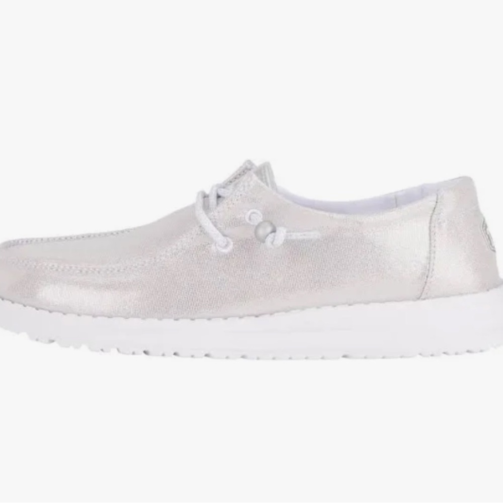 Hey Dude Women's Iridescent White Shoes